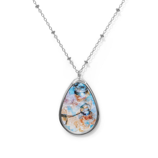 Crystal Clear:  Oval Necklace