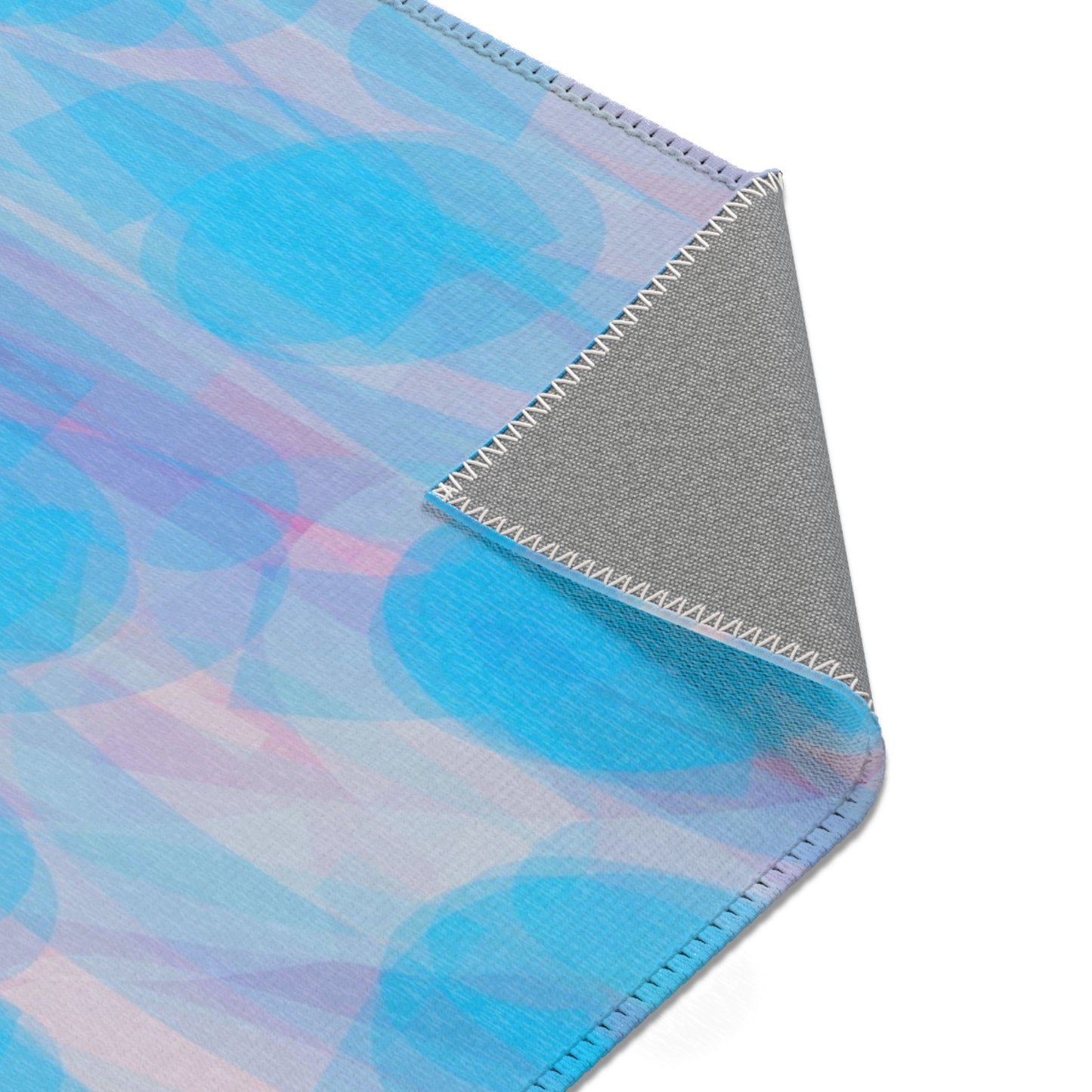 Mellow:  24"x36" Abstract Blue Area Rug – Modern Home Decor for Relaxed Atmosphere