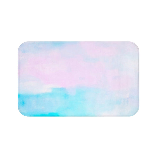 Pastel Song: (34"x21") Serene Pastel Bathmat - Soft Bathroom Rug, Spa Decor, Home Essentials, Gift for Her, Bathroom Accessories