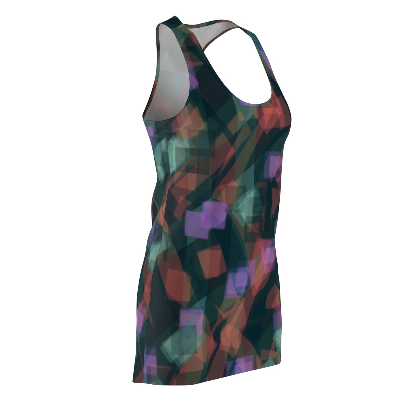 Jean:  Chic Abstract Women's Racerback Dress - Perfect for Summer Parties & Casual Outings