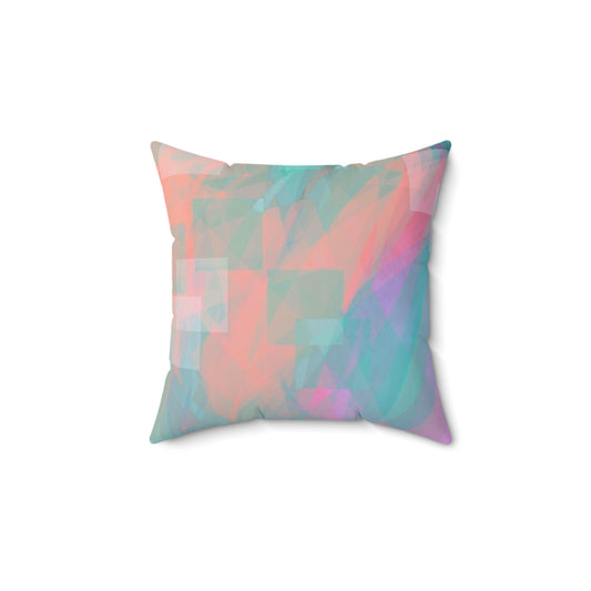 Sol Shimmer: (14"x14") Pastel Geometric Faux Suede Pillow | Soft Lumbar Cushion for Modern Decor | Boho Home Accent | Cozy Gift for Homeowners, Housewarming, [...]