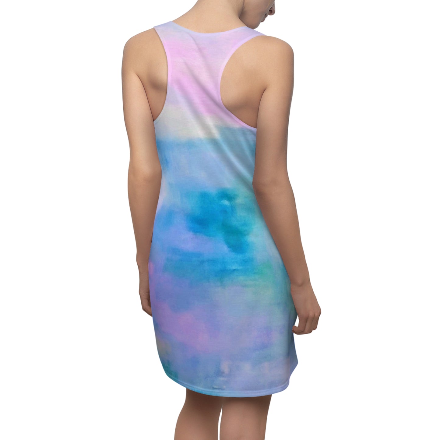 Pastel Air:  Women's Cut & Sew Racerback Dress (AOP):