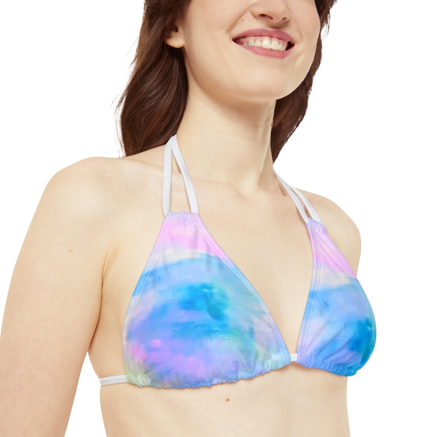 Pastel Air:  Strappy Bikini Set (AOP)