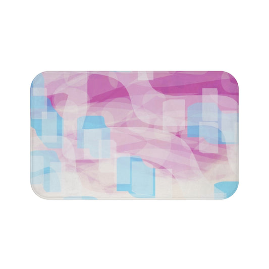 Lyra: (34"x21") Soothing Abstract Art Bathmat for Serene Bathrooms, Soft and Cozy Home Decor, Gift for Housewarming, Bathroom Rug, Bathroom Accessories