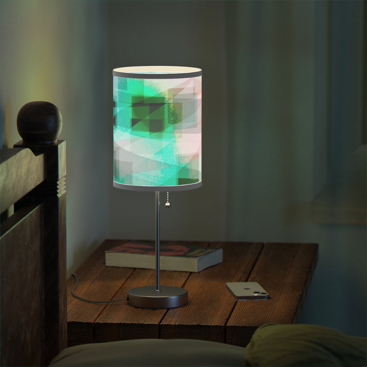 Synergy: WH Trim; Modern Abstract Table Lamp, Decorative Lighting, Home Decor, Bohemian Style, Personalized Gift, Bedroom Accent