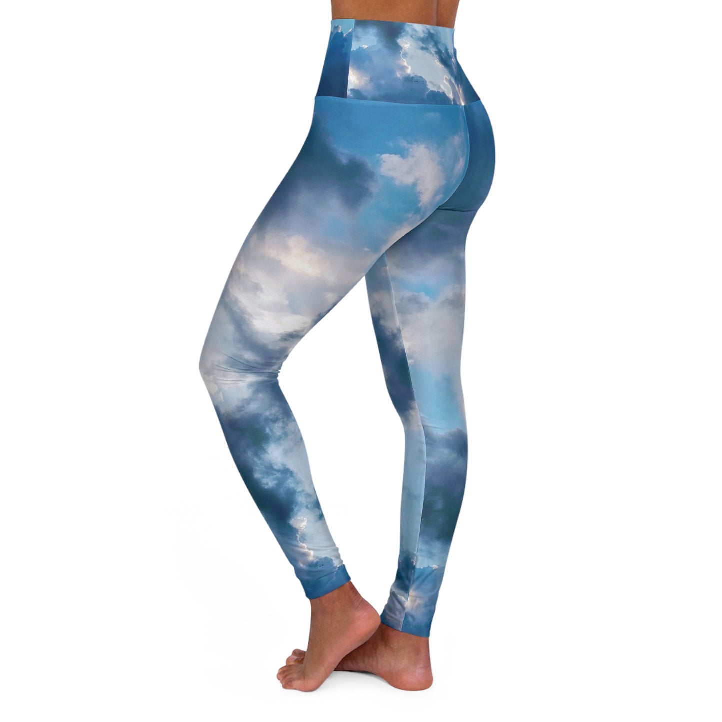 Break of Day:  High Waisted Yoga Leggings (AOP)