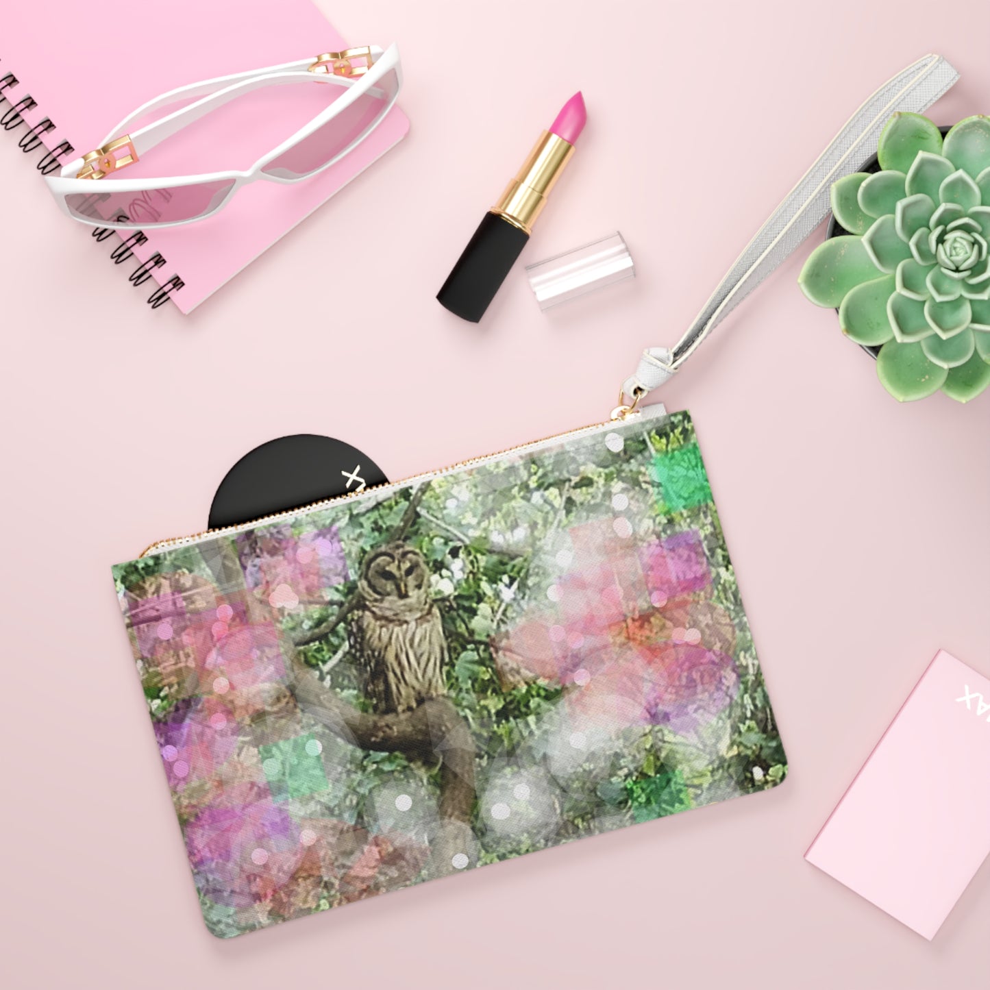 Woodland Owl:  Clutch Bag