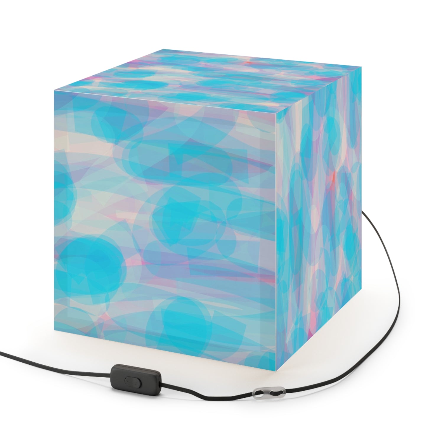 Mellow:  Chill Vibes Light Cube Lamp with Dreamy Abstract Design, Modern Home Decor, Unique Nightlight, Gift for Teens, Soothing Ambiance, Artisan Lighting
