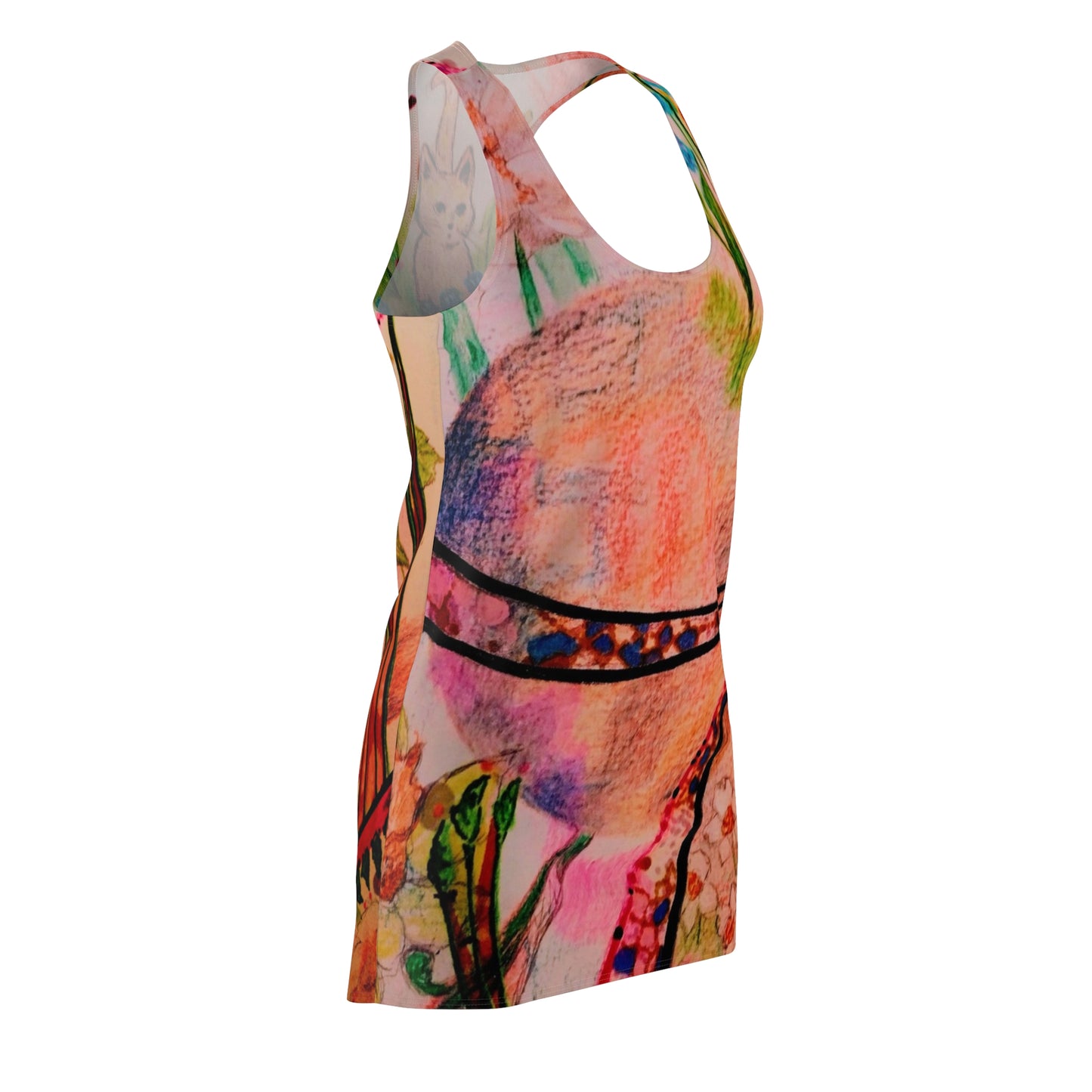 Katty's Garden:  Women's Cut & Sew Racerback Dress (AOP)