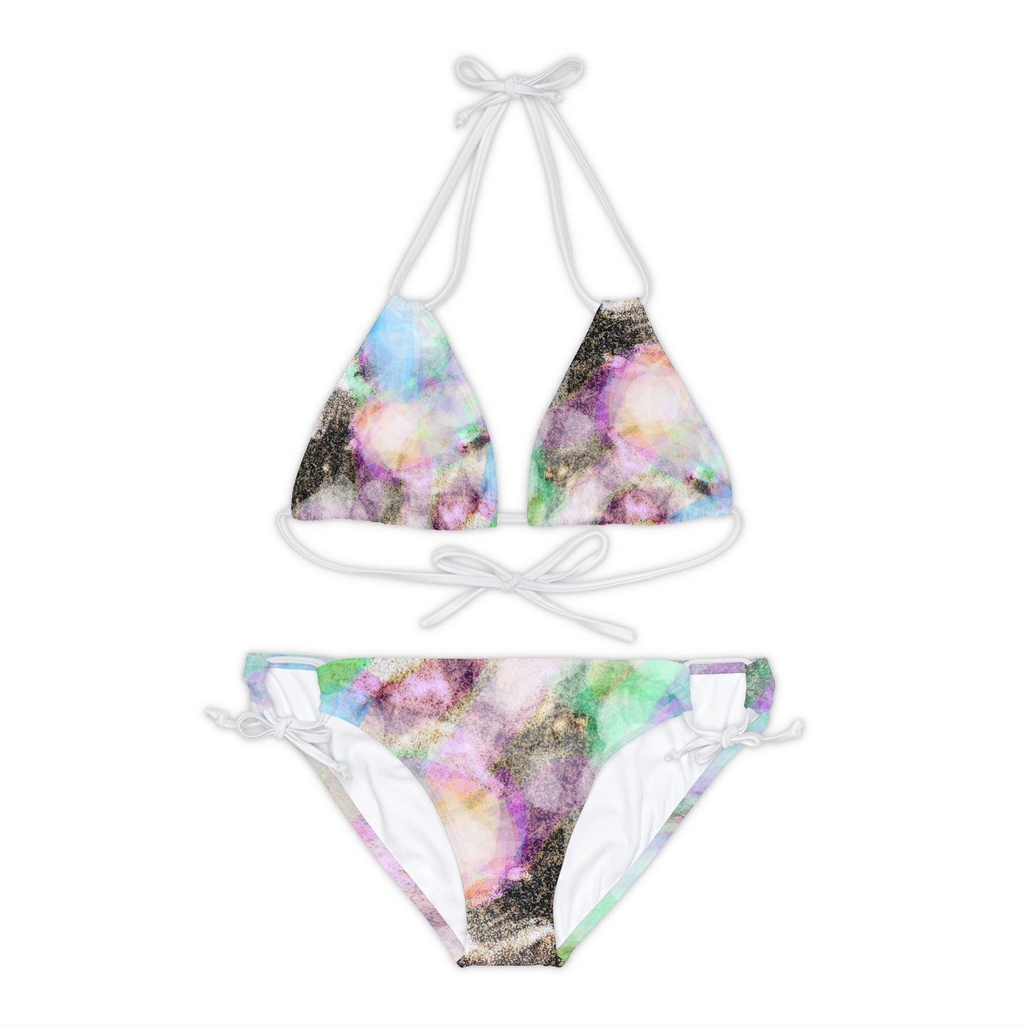 Bliss Rays:  Strappy Bikini Set (AOP)