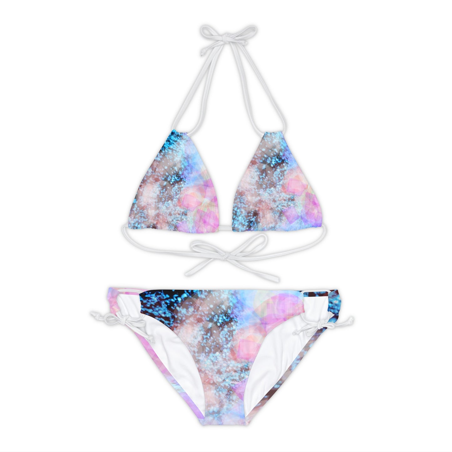 Glowy:  Strappy Bikini Set (AOP)