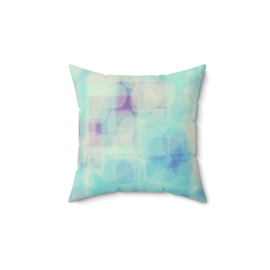Celia: Tranquil Faux Suede Pillow, Cozy Home Decor, Soft Square Cushion, Bohemian Accent Pillow, Housewarming Gift, Relaxation Accessory