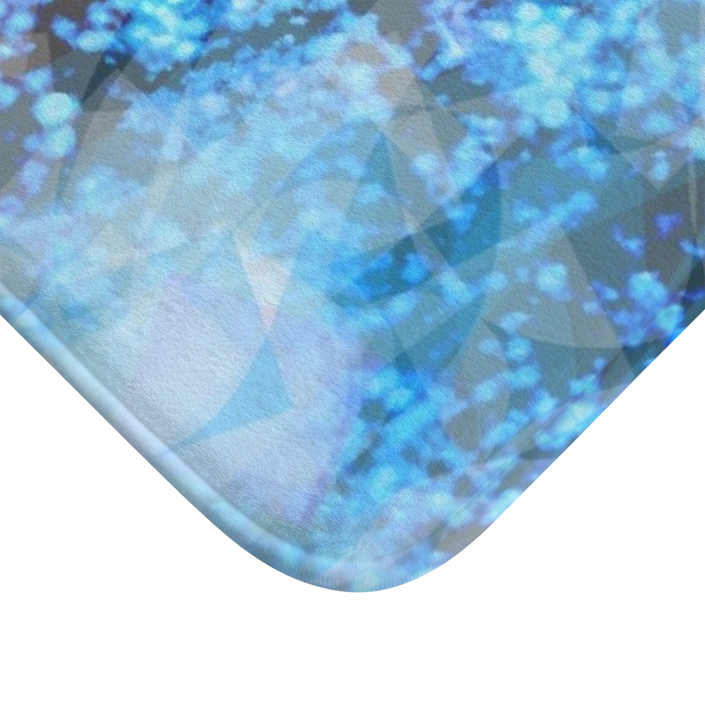 Sapphire Softly: (24"x17") Jewel Aura Bathmat - Soft and Cozy Mat for Bathroom, Spa Decor, Vibrant Blue Design, Gift for Housewarming, Stylish Home Accessory