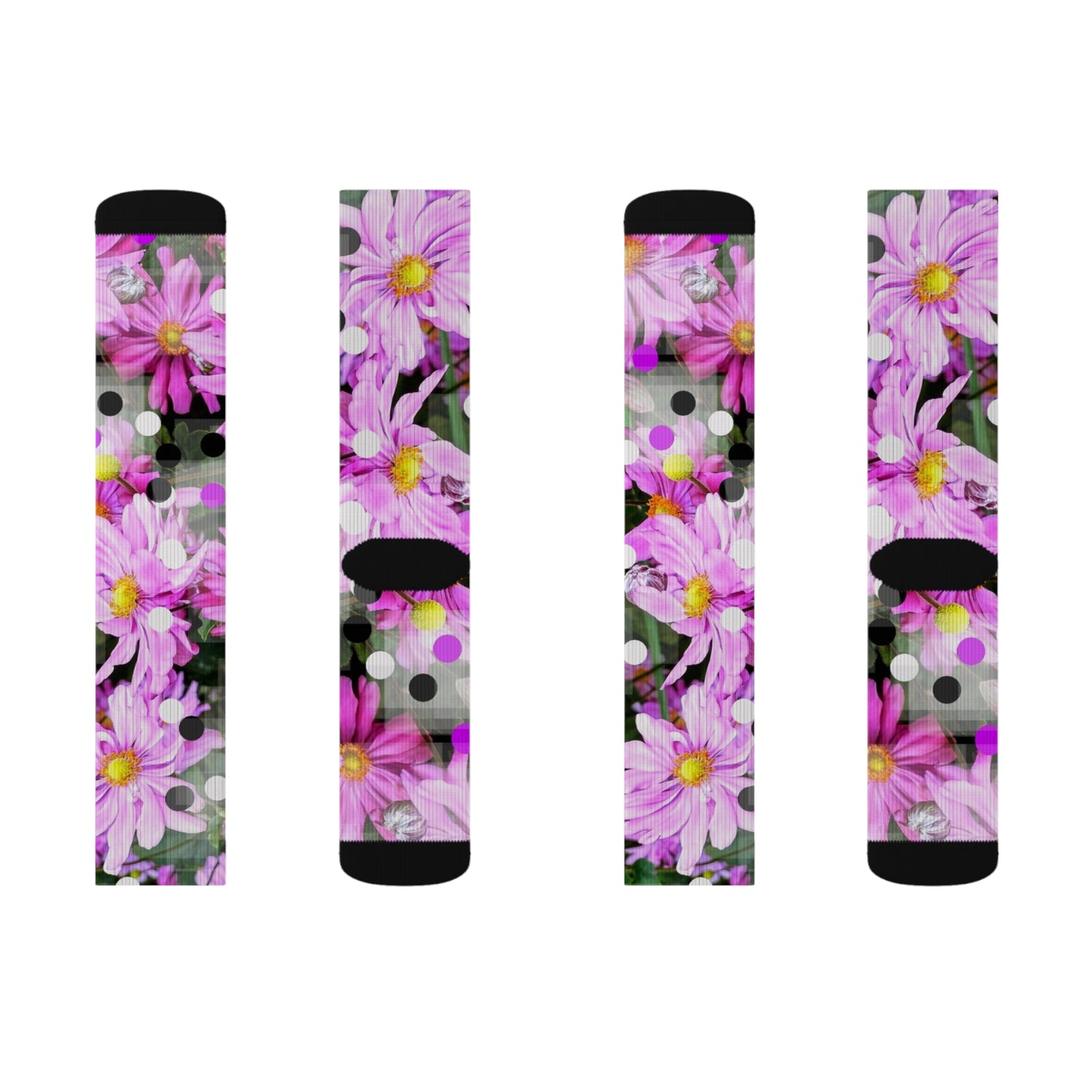 Pink Daisies:  Sublimation Socks