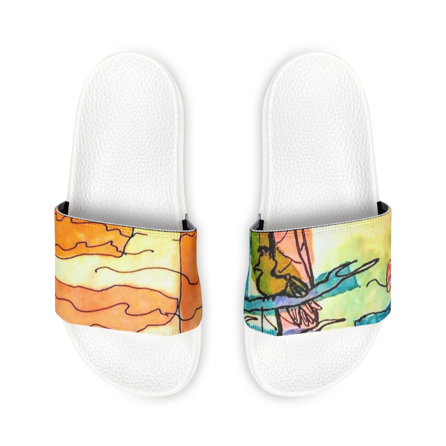 Sunset Village:  Women's PU Slide Sandals