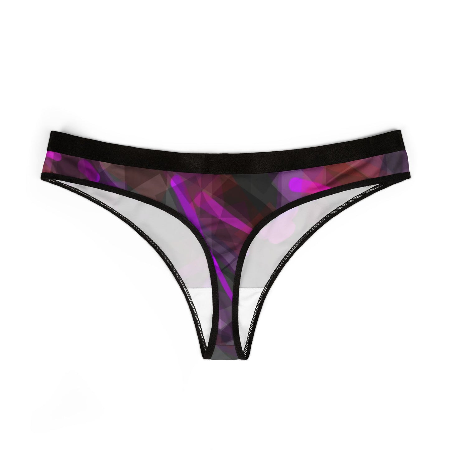Classy Joint:  Stylish Women's Thongs - Vibrant Abstract Design Underwear