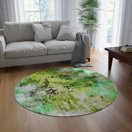 Emerald:  Round Rug 60"x60"