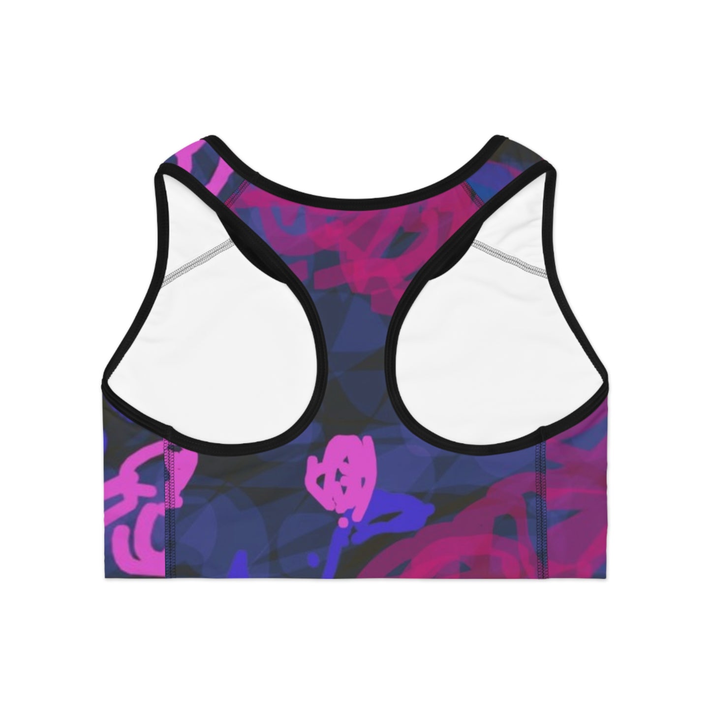 Night Roses: Deep Love Vibes - Sports Bra for Active Women, Stylish Workout Top, Gym Wear, Dance Apparel, Fitness Gift