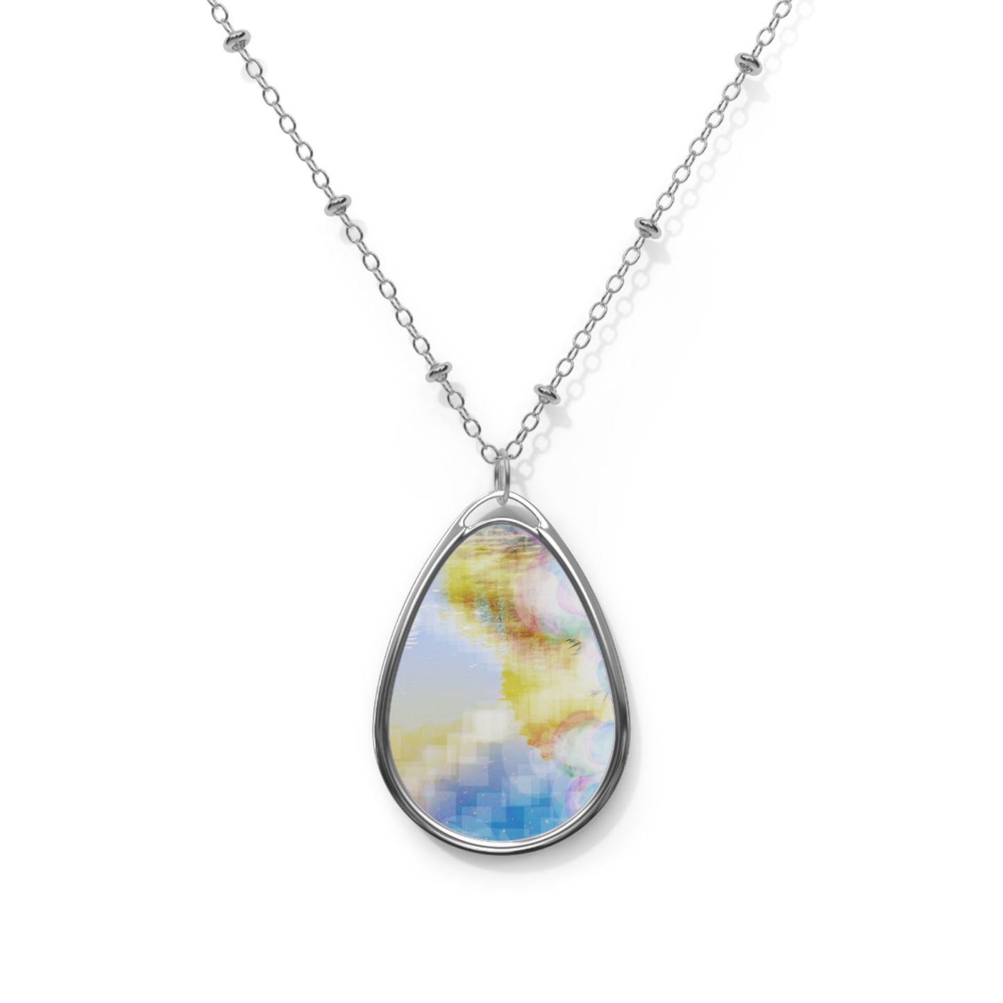 Glimmering:  Oval Necklace