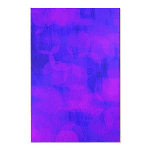 Roberta: (48"x72") Chill Vibes Purple Gradient Area Rug, Soft Floor Mat, Modern Home Decor, Bedroom Accent, Living Room Style, Gift for Housewarming