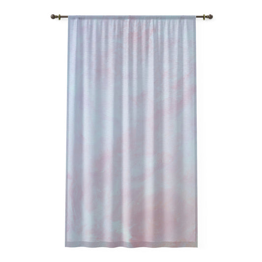 Summit of Love: Ethereal Sheer Window Curtain, Dreamy Home Decor, Light Filtering Drapes, Chic Style, Soft Pastel Vibes, Perfect for Living Room, Bedroom