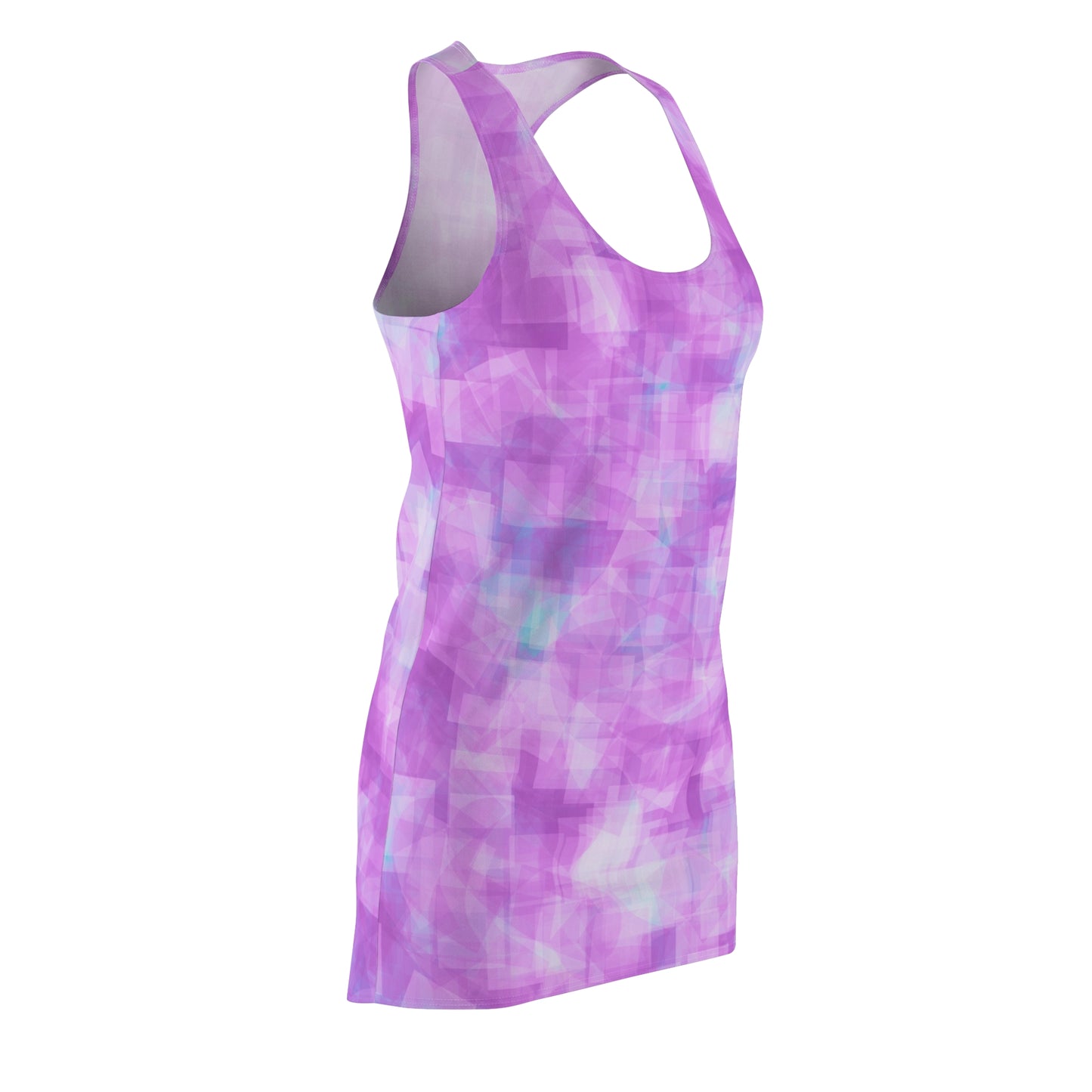 Betty:  Pastel Abstract Racerback Dress for Women - Stylish Summer Casual Wear