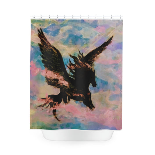 Pegasus: Polyester Shower Curtain