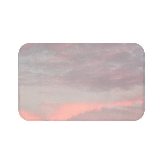 Ardent Pulse: (34"x21") Sweet Sunset Sky Bathmat - Soft Absorbent Comfort for Bathrooms