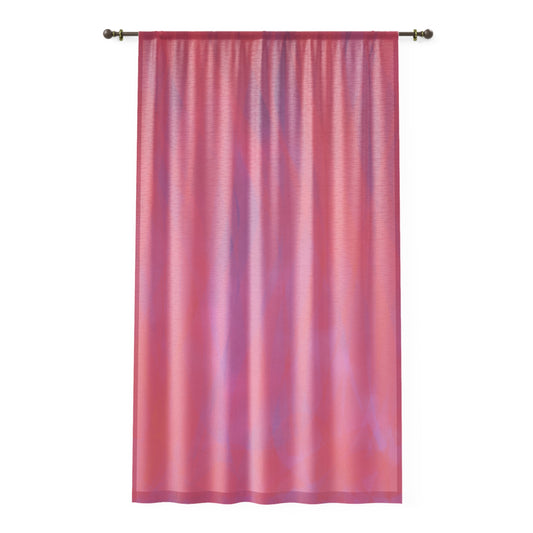Aphrodite:  Dreamy Pink Sheer Window Curtain, Soft Home Decor, Bedroom Touch, Living Room Accent, Cozy Ethereal Vibe, Gift Idea for Housewarming