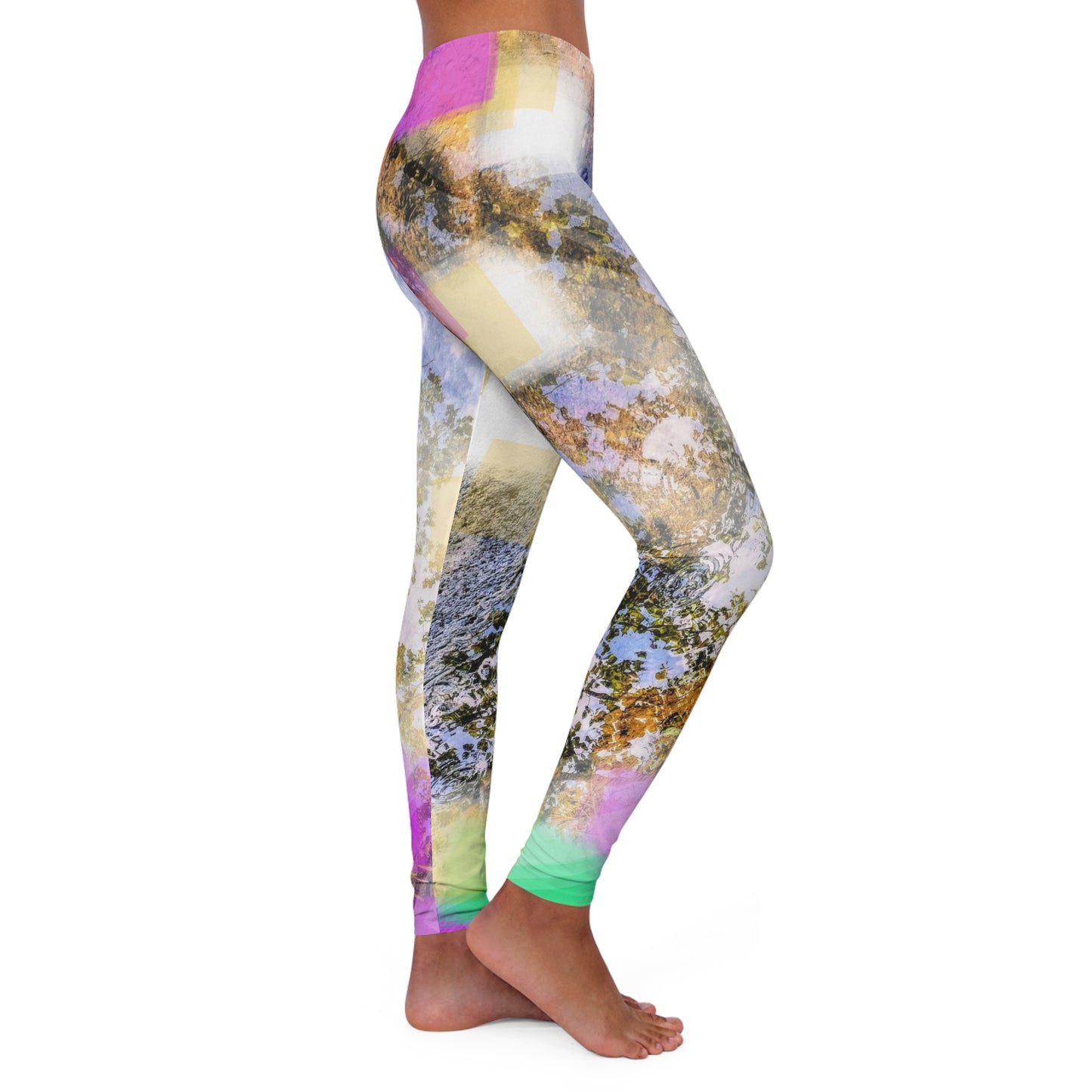 Light Bright:  Women's Casual Spandex Leggings (AOP)