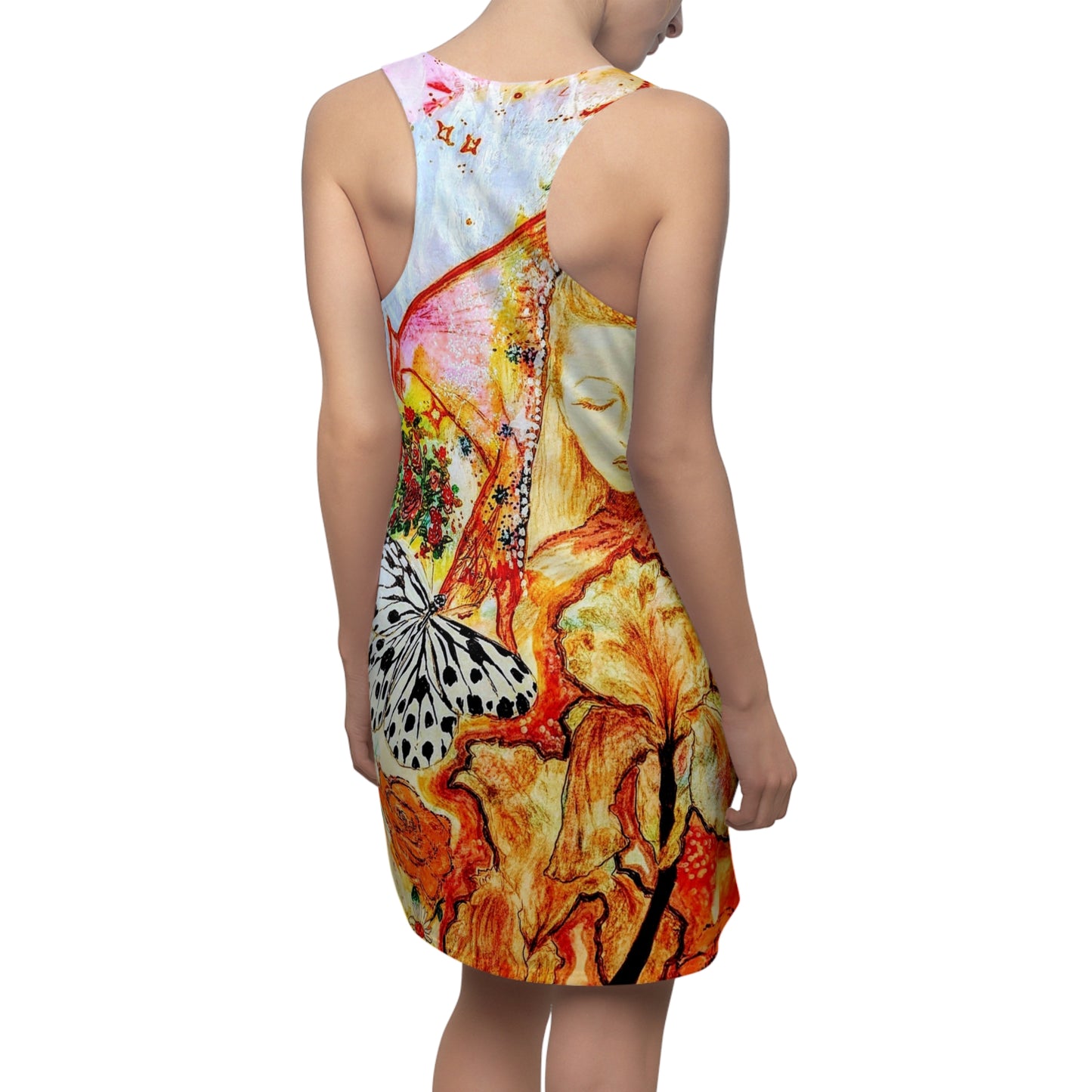 Divine Fem:  Women's Cut & Sew Racerback Dress (AOP)