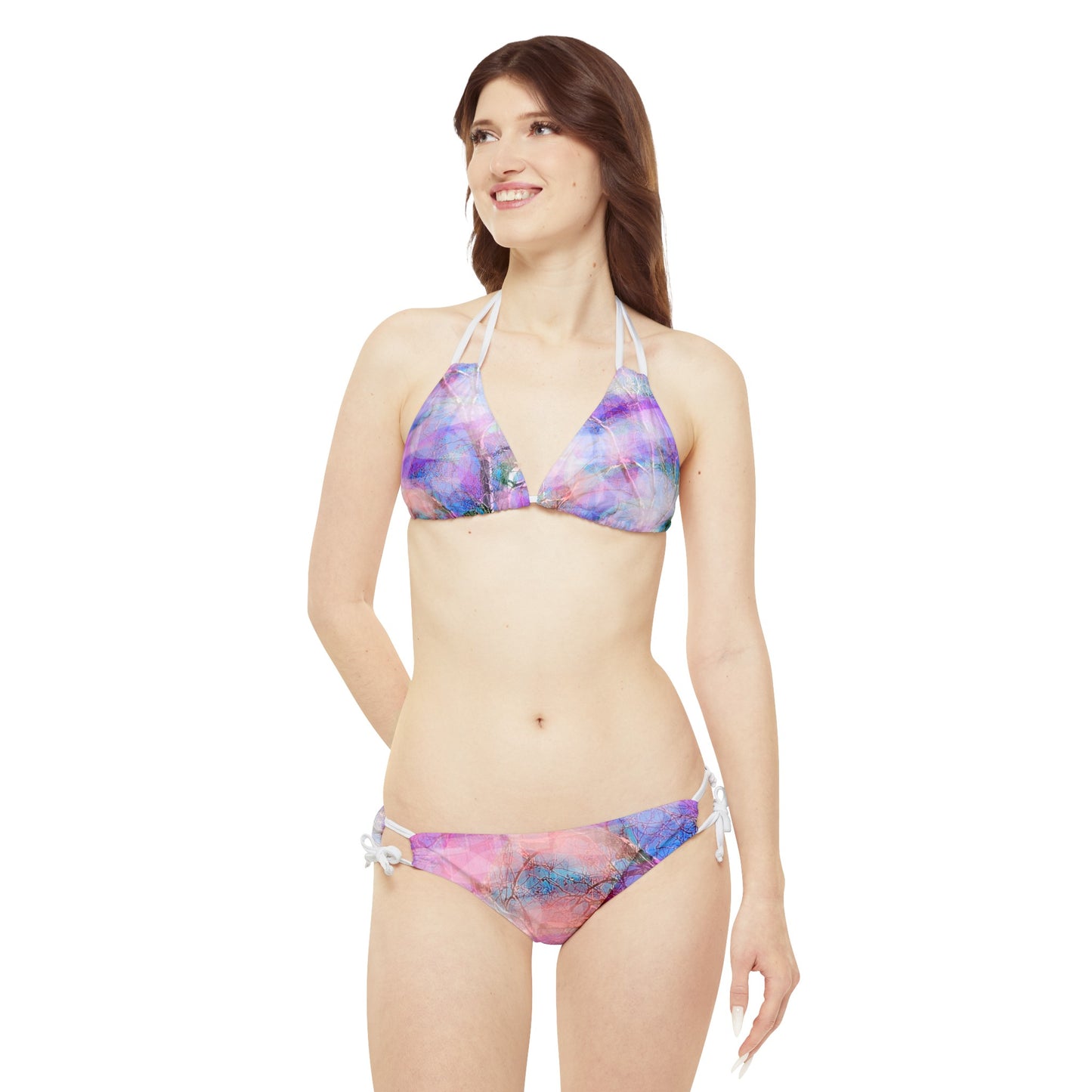 Woo hoo : )  Strappy Bikini Set (AOP)