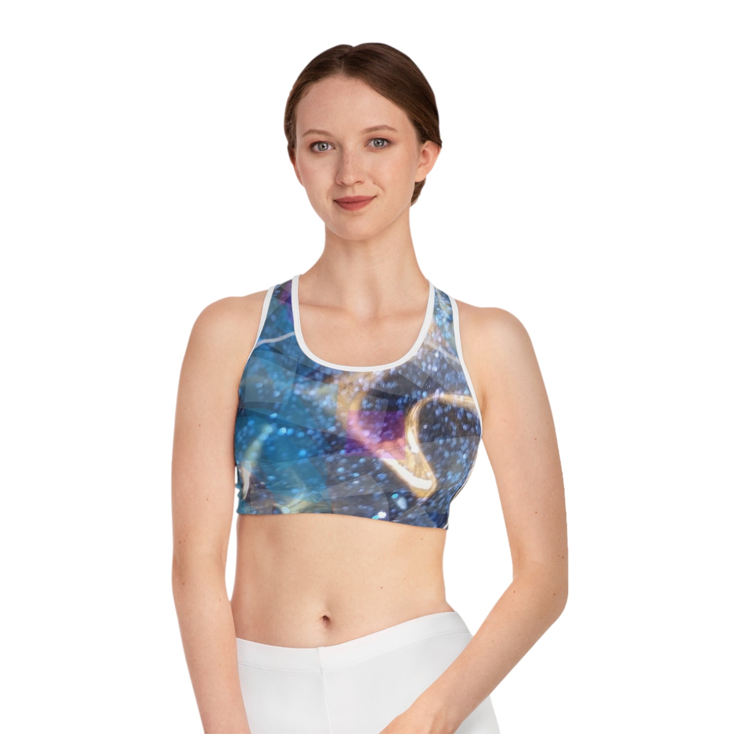 Sapphire Fuel:  Sports Bra (AOP)