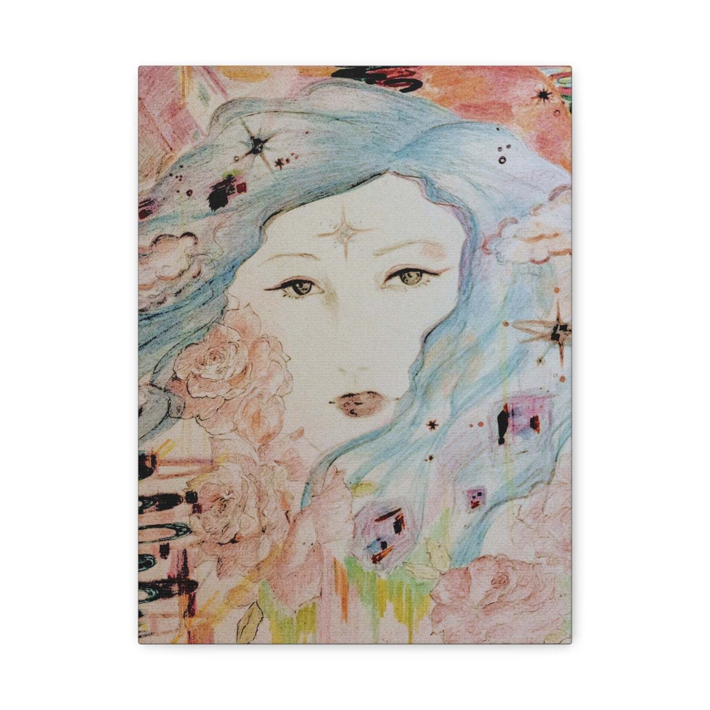 Beautiful Priestess; Print Matte Canvas, Stretched, 1.25", 12"x16"