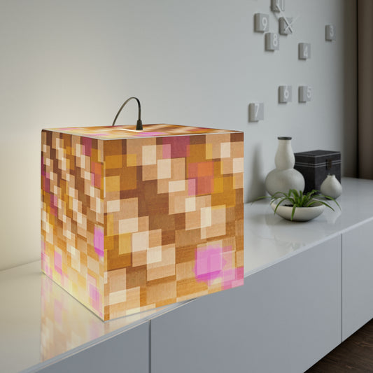 Frankie:  Warm Glow Light Cube Lamp, Artisan Lighting for Home Decor, Cozy Ambience, Perfect Gift for Holidays and Special Occasions, Modern Pendant