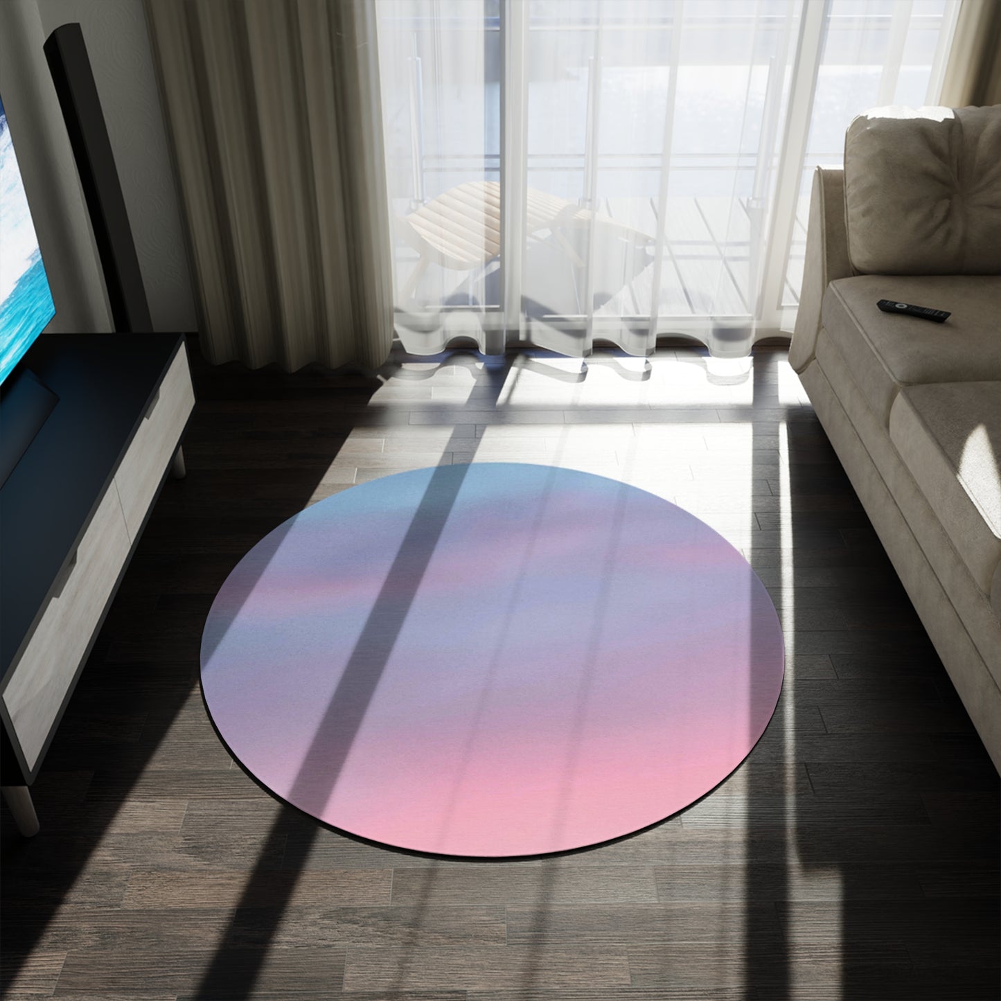 Soothing Sky: Round Rug: 60"x60"