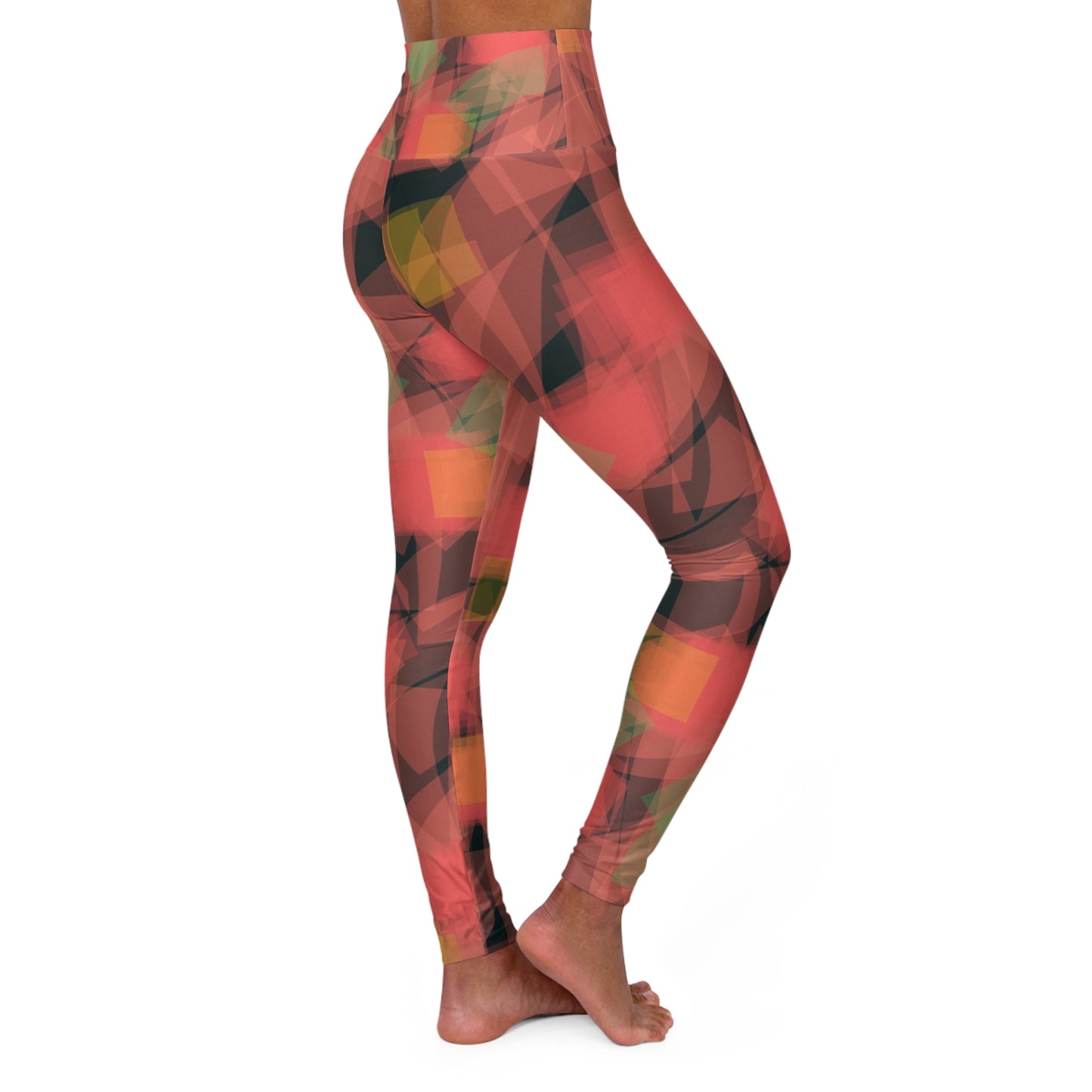 Lupe:  Good Vibes Artistic High Waisted Leggings | Vibrant Fitness Leggings, Gym Apparel, Activewear, Workout Pants, Streetwear