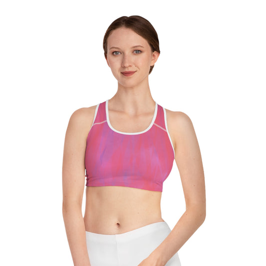 Aphrodite I:  WH Trim Sunset Bliss Sports Bra - Comfortable Activewear for Yoga & Fitness