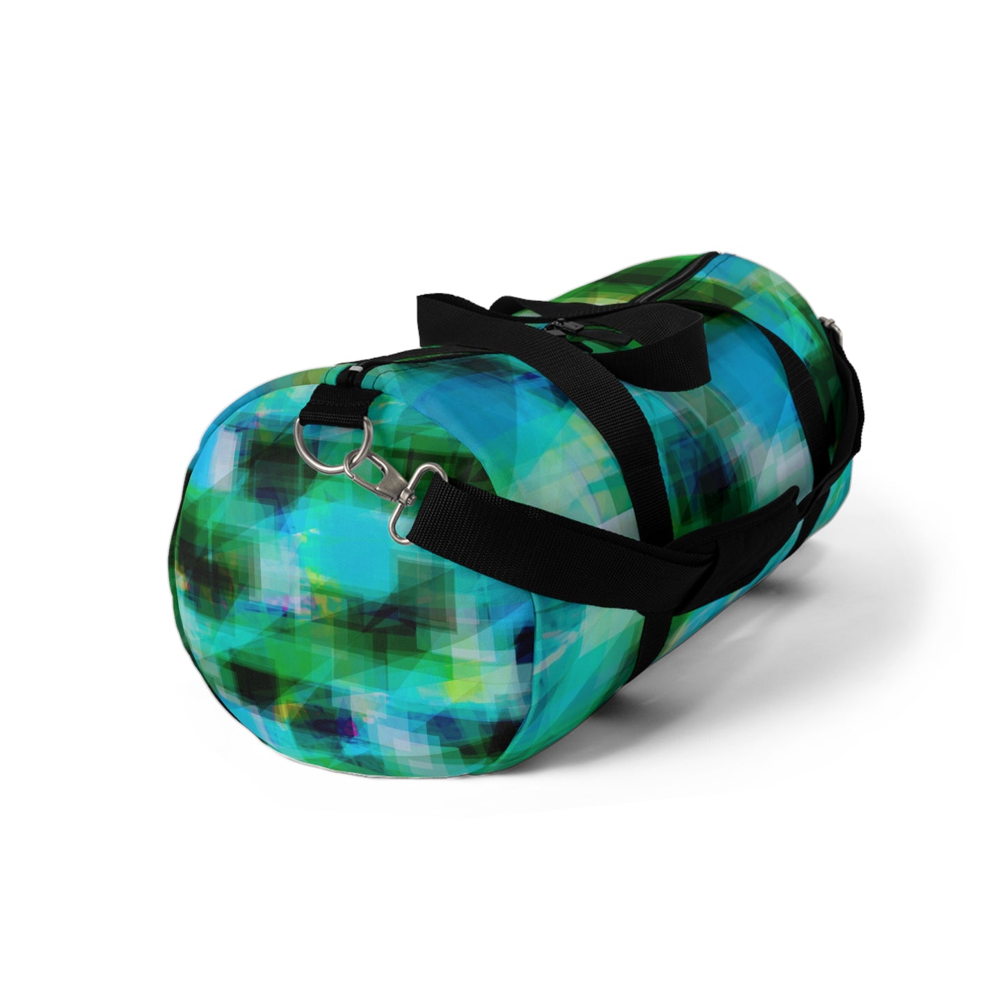 J.D.:  Colorful Geometric Duffel Bag for Travel and Gym