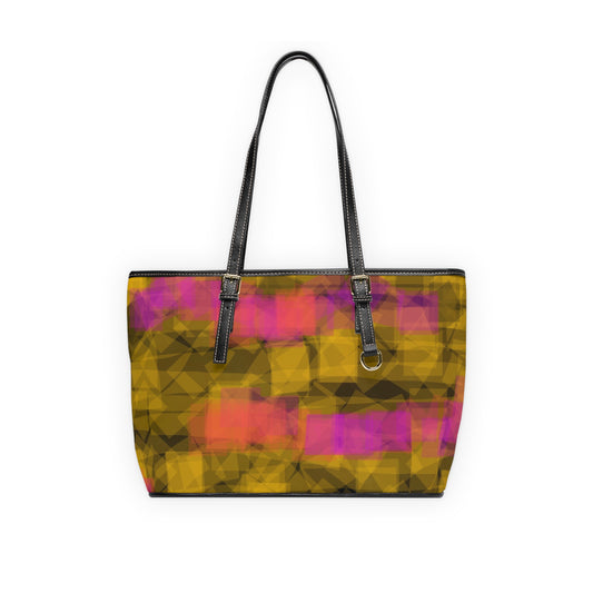 Bom:  Vibrant PU Leather Shoulder Bag - Stylish Tote for Everyday Use