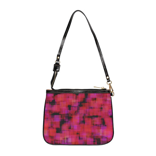 Amaltheia:  Vibrant Hip Abstract Small Shoulder Bag, Chic Crossbody Purse, Fashionable Evening Clutch, Colorful Travel Accessory, Trendy Daily Handbag, Faux Leather
