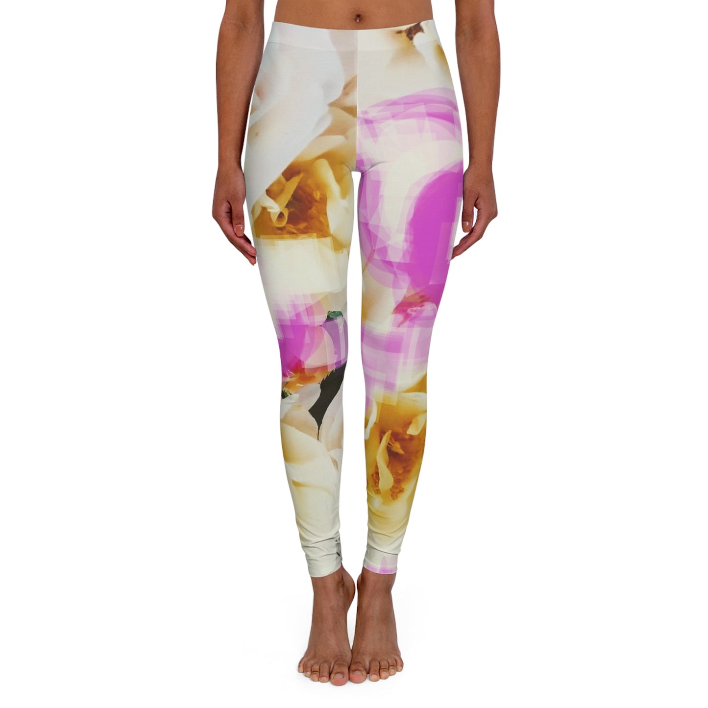 Divine Bouquet II:  Women's Casual Spandex Leggings (AOP)