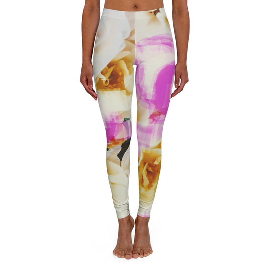 Divine Bouquet II:  Women's Casual Spandex Leggings (AOP)