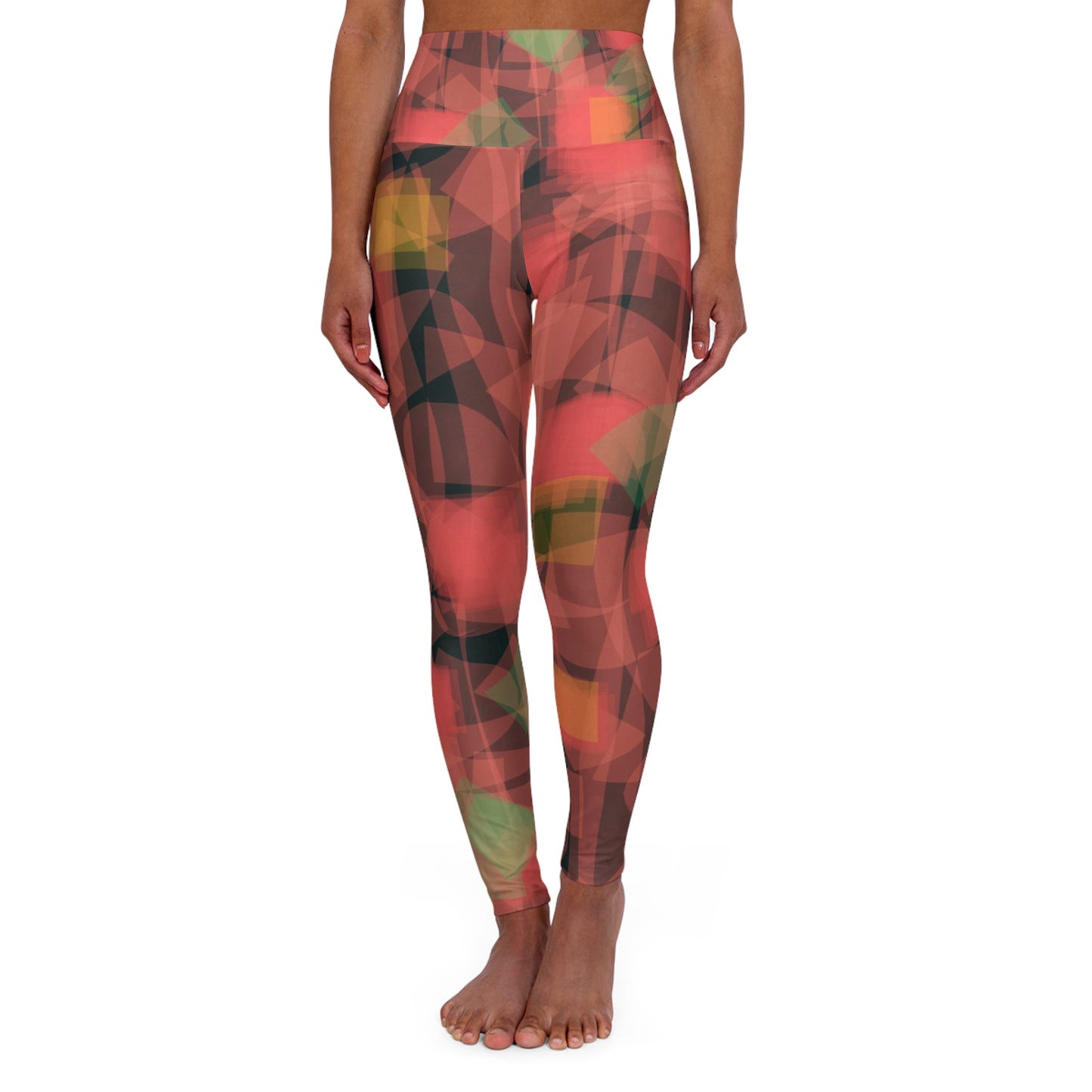 Lupe:  Good Vibes Artistic High Waisted Leggings | Vibrant Fitness Leggings, Gym Apparel, Activewear, Workout Pants, Streetwear