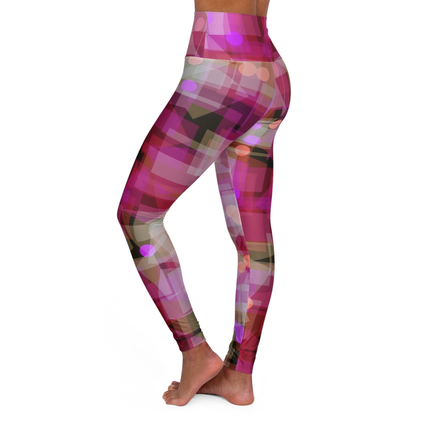 Faye:  Vibrant High Waisted Fashion Leggings, Colorful Workout Tights, Activewear for Women, Stylish Fitness Leggings, Perfect for Exercise & Streetwear