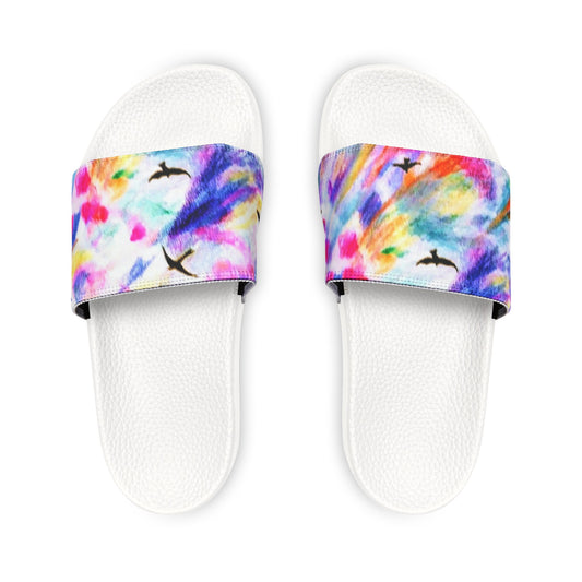 Lily & Birds Soar:  Women's PU Slide Sandals