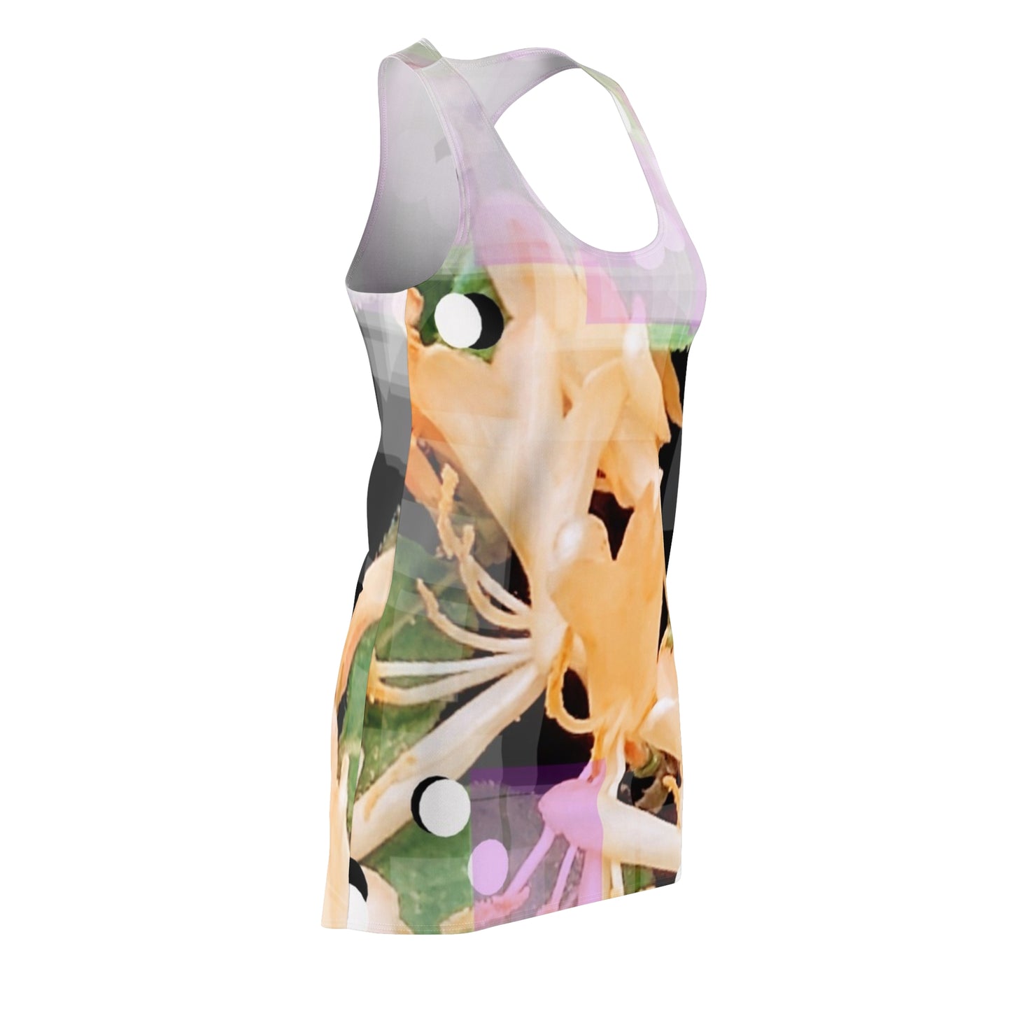 Honey Creme: Women's Cut & Sew Racerback Dress (AOP)