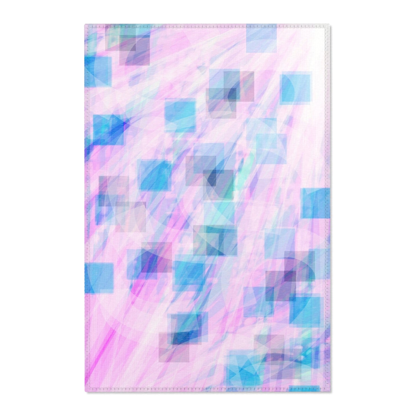 Light Codes:  24"x36" Elegant Abstract Area Rug for Modern Spaces, Living Room Decor, Vibrant Home Accent, Stylish Floor Mat, Gift for Housewarming, Pastel Rug