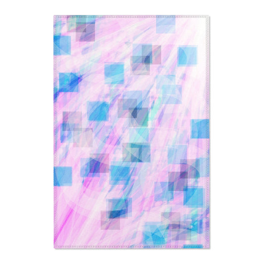 Light Codes:  24"x36" Elegant Abstract Area Rug for Modern Spaces, Living Room Decor, Vibrant Home Accent, Stylish Floor Mat, Gift for Housewarming, Pastel Rug