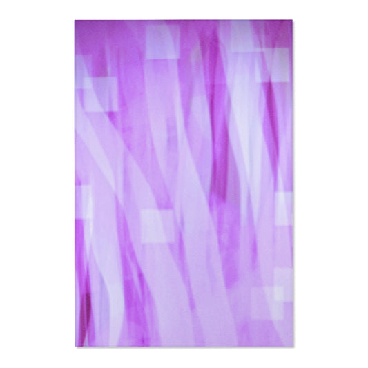 Amethyst Waves: (48"x72") Purple Ombre Area Rug, Cozy Home Decor, Living Room Accent, Modern Floor Mat, Gift for Housewarming, Boho Style Rug